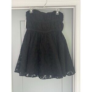 Pearl by Georgina Chapman of Marchesa lace tube top mini dress Prom Size 14